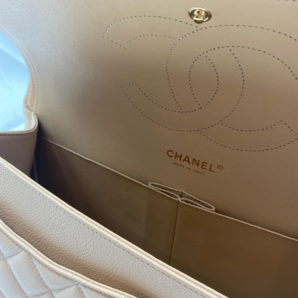 Chanel Beige Clair Double Flap Bag - Picture 10 of 12